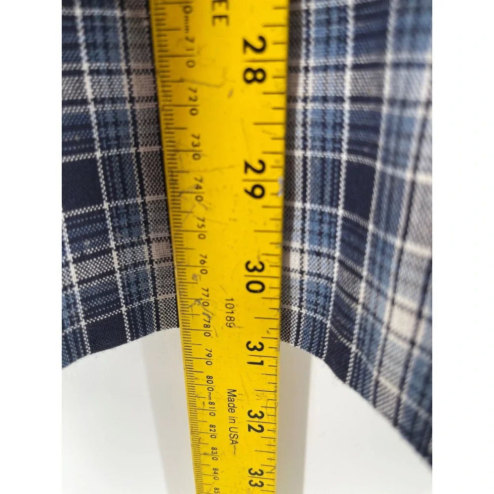 Willow Bay Plaid Blazer Mens Medium Blue Excellent Checkered Single Button Coat